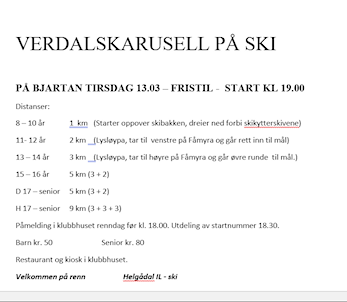 Verdalskarusell i Helgådal